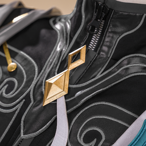 Dan Heng Permansor Terrae Cosplay Costume, there is a decoration composed of two rhombuses.