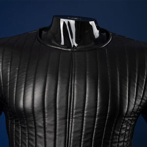 Luke Skywalker cosplay costume inner tunic with white neck ties and pleated chest