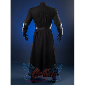 Luke Skywalker cosplay costume rear perspective showing robe structure and gloves