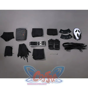 Dead by Daylight Danny Johnson Cosplay Costume includes Scarf, pants, vest, base layer, wrist guards, mask, hat, shawl, girdle, waistcoat, gloves, necklace, tentacles