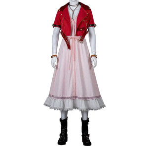 🎃【READY TO SHIP】Final Fantasy VII Rebirth FF7R Aerith Gainsborough Cosplay Costume N09173 AAA Made to Order: 4-6 Weeks