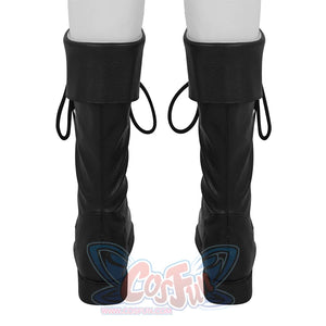 Final Fantasy XV Noctis Cosplay Boots, fold-up design at the top of the black boots.