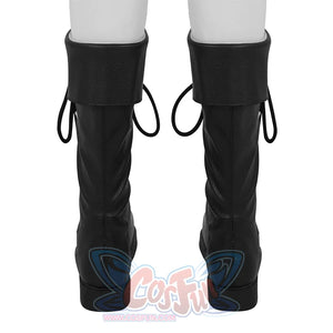 Final Fantasy XV Noctis Cosplay Boots, fold-up design at the top of the black boots.