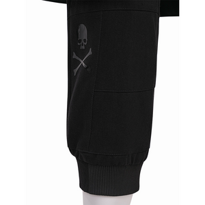 Final Fantasy XV Noctis Cosplay Costume, cropped jogger pants, each leg features a skull print.