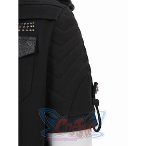 Final Fantasy XV Noctis Cosplay Costume Sleeves, the short-sleeved shirt features a textured design.