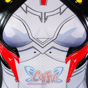 Full cosplay costume of Peni Parker, game cosplay, front detail bust