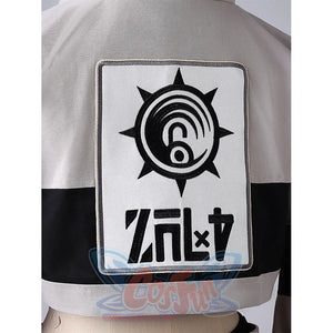 Riyo cosplay costume armband emblem patch with Japanese text and black spiral design