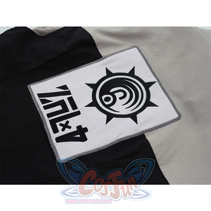 Zanka cosplay costume arm patch detail featuring black emblem design on white background