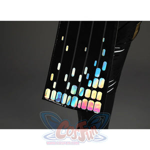 Game Rivals Emma Frost Cosplay Costume, the hem of the overcoat features laser embellishments.