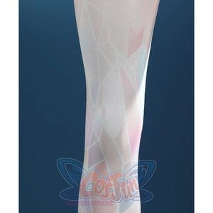 Game Rivals Luna Snow Cosplay Costume, the legs feature a large number of geometric prints.