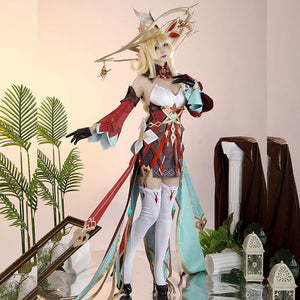 Genshin Impact Alice Cosplay Costume Hexenzirkel Witch Outfit N09765