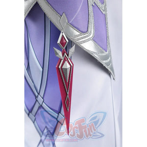 Genshin Impact Durin cosplay costume decorative charm pink diamond gems silver star accent detail