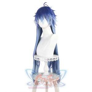 Genshin Impact Flins Cosplay Wig, the hairstyle is a broken hair design with longer bangs