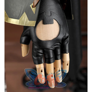 Genshin Impact Jahoda Cosplay Costume, black PU leather left glove