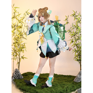 Genshin Impact Yaoyao Rainlit Bamboo Reverie Cosplay Costume N09900