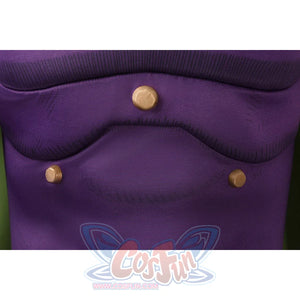 Gyro Zeppeli cosplay purple top midsection with brass buttons and embroidered pattern