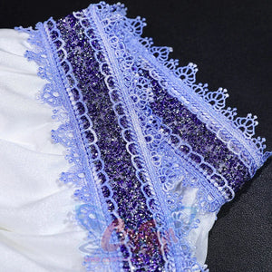 Emily cosplay dress, waist detail – Close-up showing fitted top design.