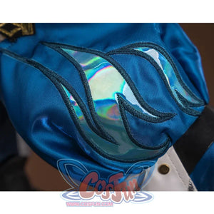 Honkai: Star Rail Cerydra Cosplay Costume used lantern sleeves and laser fabric decoration.