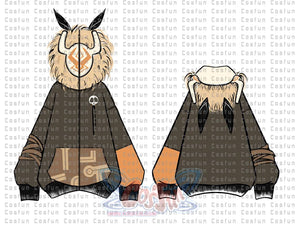 【Ready To Ship】Cosfun Original Genshin Impact Hilichurl Derivative Full Zip Hoodie Sweatshirt If0004