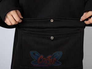 Original Oversized Black Bat Hooded Sweatshirt N00716 Sweatshirt