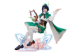Genshin Impact Venti Barbatos Cosplay Costume Jacquard Version C00442 Aa Costumes