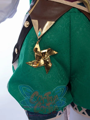 Genshin Impact Venti Barbatos Cosplay Costume Jacquard Version C00442 Aa Costumes