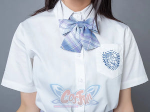 Clear Sky Jk School Uniform Blue Plaid Pleated Skirt Mp006132