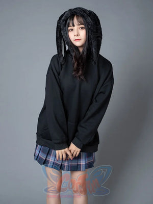 Rabbit Ears Oversize Brushed Hoodie Mp005871 Sweatshirt