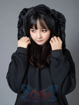 Rabbit Ears Oversize Brushed Hoodie Mp005871 Sweatshirt