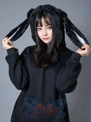 Rabbit Ears Oversize Brushed Hoodie Mp005871 Sweatshirt