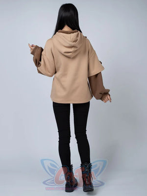 Winter Bear Detachable Bag Fake Two-Piece Fleece Hoodie Mp006068 Sold Out! Sweatshirt