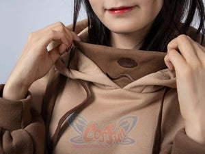 Winter Bear Detachable Bag Fake Two-Piece Fleece Hoodie Mp006068 Sold Out! Sweatshirt