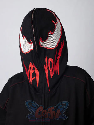 Cosfun Original Black Red Cosplay Hoodie Jacket A00005 Sweatshirt