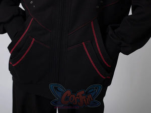 Cosfun Original Black Red Cosplay Hoodie Jacket A00005 Sweatshirt
