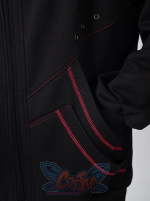 Cosfun Original Black Red Cosplay Hoodie Jacket A00005 Sweatshirt