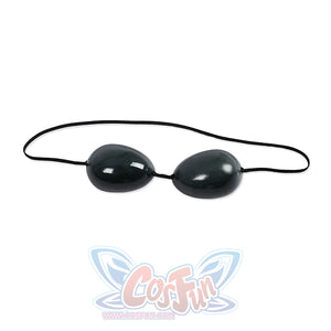 Invincible cosplay black oval goggles with elastic strap, included accessory for the Mark Grayson costume
