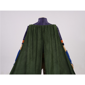 JOJO Bizarre Adventure Gyro Zeppeli Cosplay Costume, dark green slit long cloak.