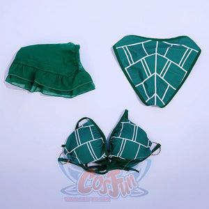 【PRE-SALE】Anime Cosplay Jolyne Cujoh 3-Piece Bikini Sheer Skirt Set FAN0035