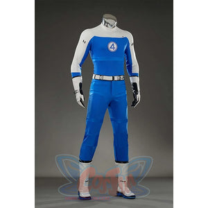 Focuses on the iconic “4” emblem, textured blue fabric, and intricate belt design. Showcases superhero - level craftsmanship.