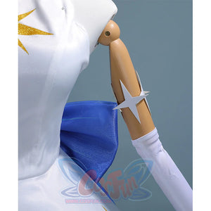 Knights of Guinevere Ballet Dress Cosplay Costume, white star armbands.
