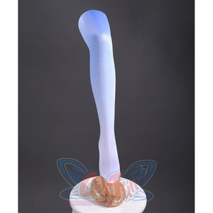 Knights of Guinevere Ballet Dress Cosplay Costume, blue and white gradient pantyhose.