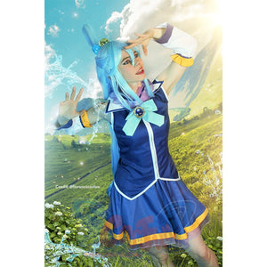 KonoSuba God’s Blessing on this Wonderful World Aqua Cosplay Costume CLT5878 Costumes