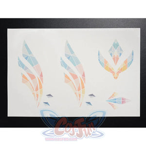 Genshin Impact Linnea cosplay geometric tattoo sticker designs included with costume