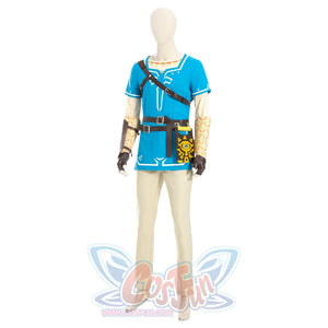 The Legend Of Zelda: Breath The Wild Link Champions Tunic Cosplay Costumes C08021