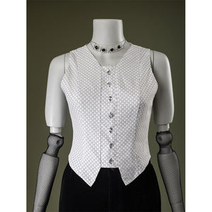 Close-up of Maestro cosplay costume