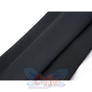 Hikami Meruru cosplay costume black belt fabric detail close-up view