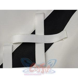 Hikami Meruru cosplay costume ribbon belt loops and black fabric detail