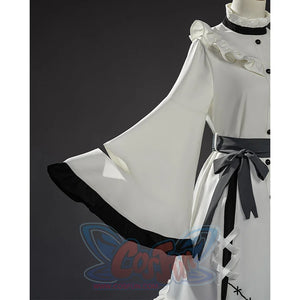 Hikami Meruru cosplay costume right sleeve with black trim and sash detail
