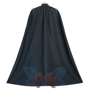 Max Eisenhardt cosplay dark cape back view on female mannequin, showing full length and collar