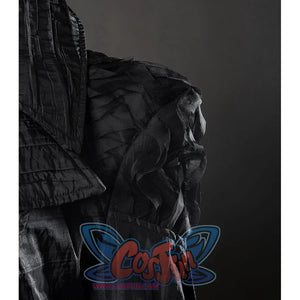 Wicked: For Good Elphaba Cosplay costume shoulder view, there is wavy lace decoration on each shoulder and bring rich texture.